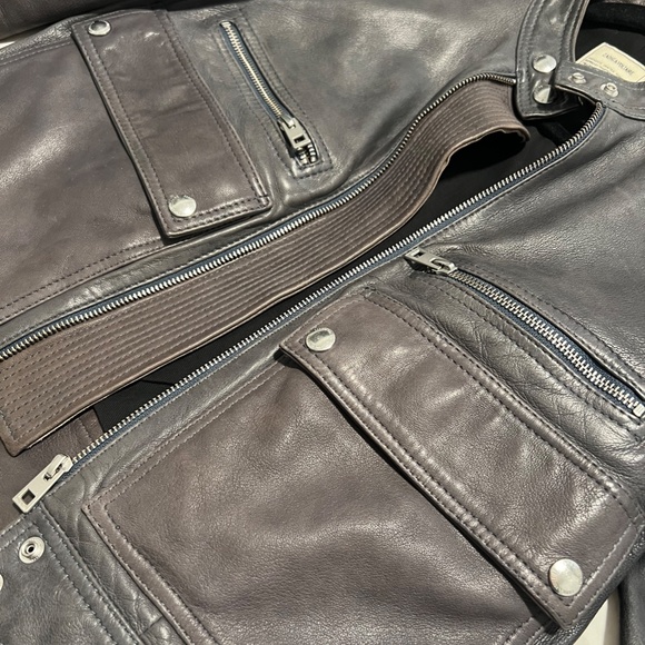Zadig & Voltaire Grey Leather Jacket - XS - Sheep's Leather - Picture 7 of 10
